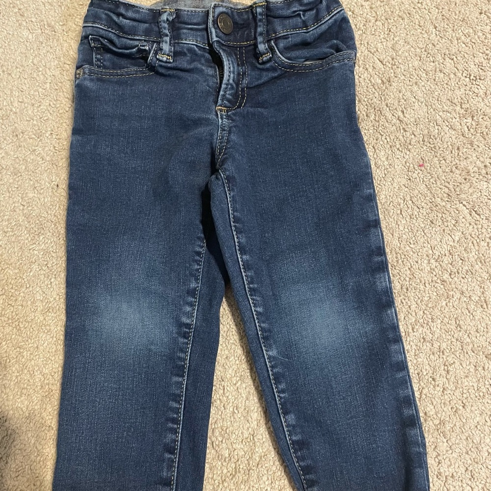 Gap Boy Jeans with plaid liner 3T